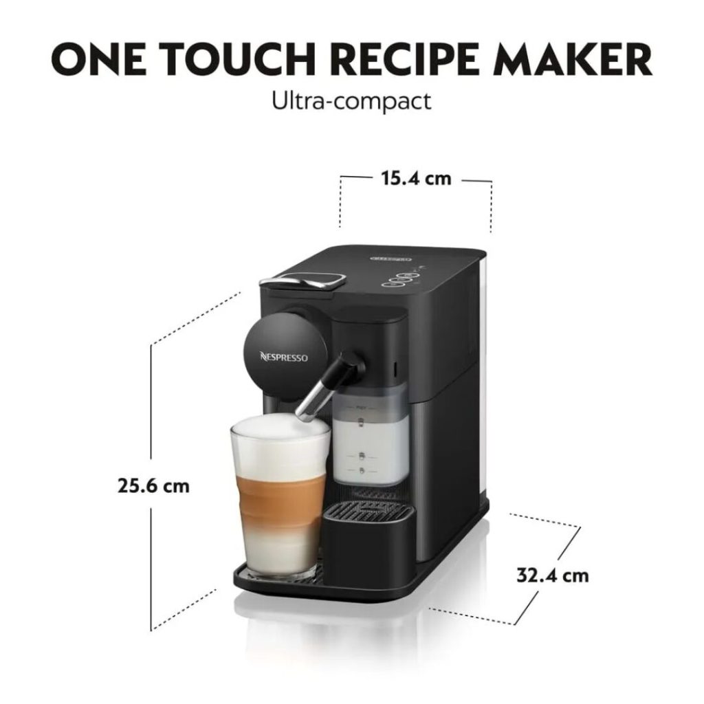 De Longhi Nespresso® Lattissima One Macchina Caffè Espresso Sistema ricarica Capsule colore Nero - EN510.B