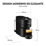 De Longhi Macchina per Caffè a Capsule Capacità 0,56 Litri 1 Tazza Potenza 1260 W colore Nero - ENV90.B