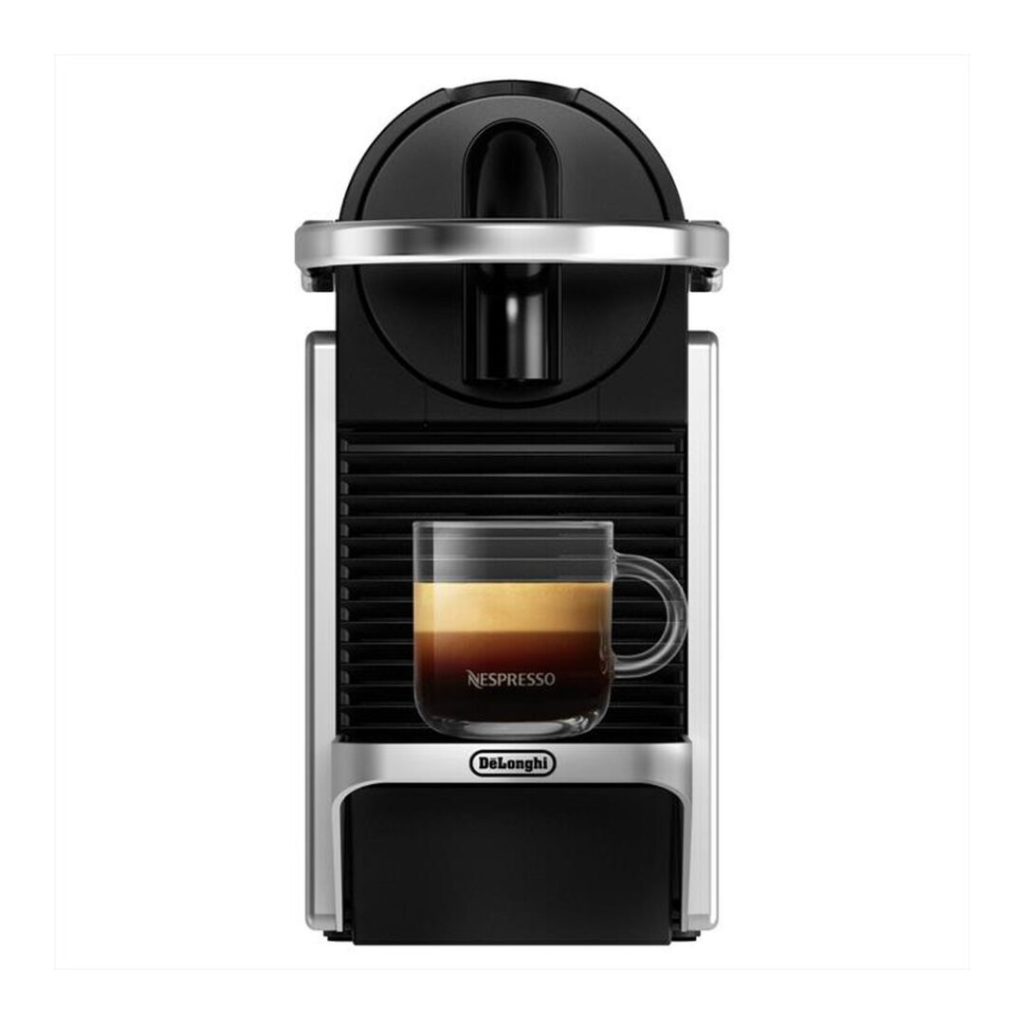 De Longhi Pixie - Macchina Caffè Capsule Nespresso colore Argento e Nero - EN127.S
