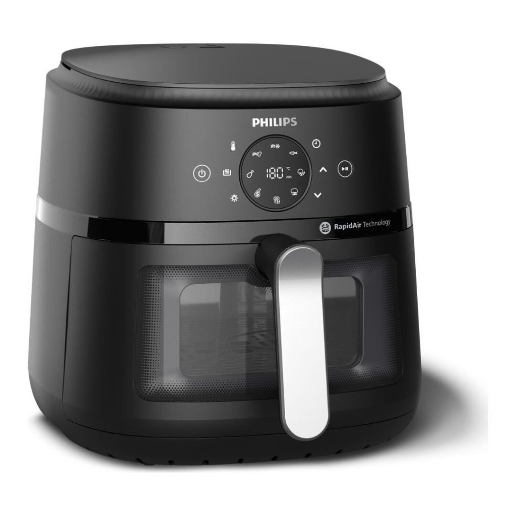 Philips Friggitrice ad Aria Airfryer 13 in 1 Capacità 6.2 Litri Potenza 1700 Watt con Timer e Termostato Regolabile colore Nero - NA231/00