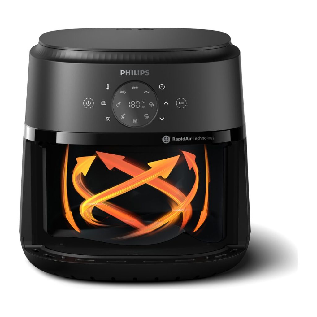 Philips Friggitrice ad Aria Airfryer 13 in 1 Capacità 6.2 Litri Potenza 1700 Watt con Timer e Termostato Regolabile colore Nero - NA231/00