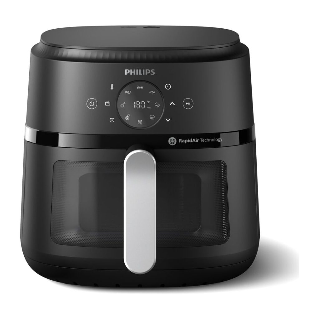 Philips Friggitrice ad Aria Airfryer 13 in 1 Capacità 6.2 Litri Potenza 1700 Watt con Timer e Termostato Regolabile colore Nero - NA231/00