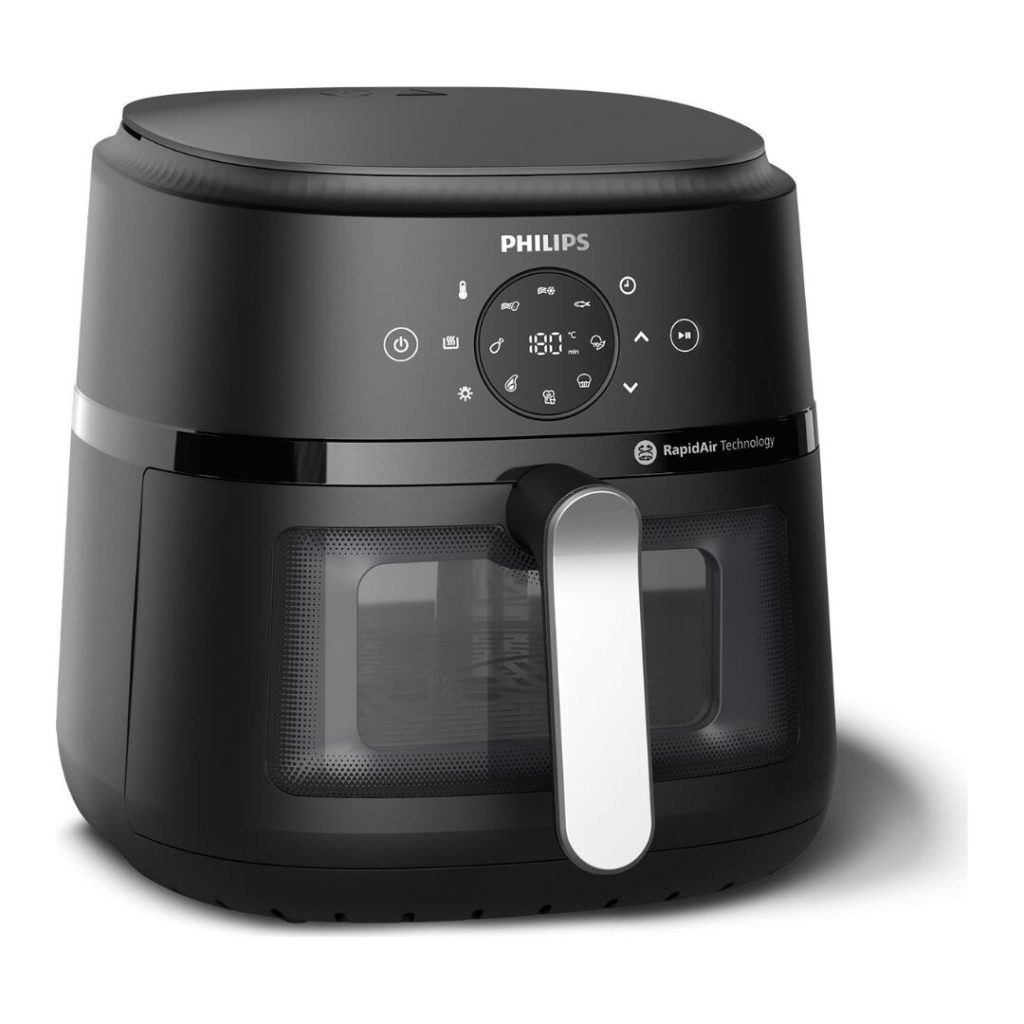Philips Friggitrice ad Aria Airfryer 13 in 1 Capacità 6.2 Litri Potenza 1700 Watt con Timer e Termostato Regolabile colore Nero - NA231/00