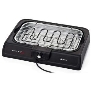 Ariete Barbecue Elettrico da Giardino da Tavolo Portatile BBQ da Esterno con Vassoio Raccogligrasso Potenza 2000 Watt colore Nero - 00C072300AR0