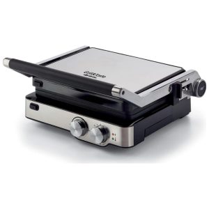 Ariete Bistecchiera Elettrica Doppia Piastra Antiaderente Potenza 2000 Watt 5 Livelli di cottura Timer - 1918 Grill and Taste