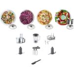 Kenwood Robot da Cucina Multifunzione Capacità 2.1 Litri 2 Velocità Potenza 800 Watt colore Metallico - FDM304SS