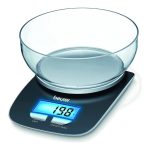 Beurer Bilancia da Cucina Digitale Elettronica con ciotola Capacità 1.2 Litri Portata Massima 3 Kg - KS25