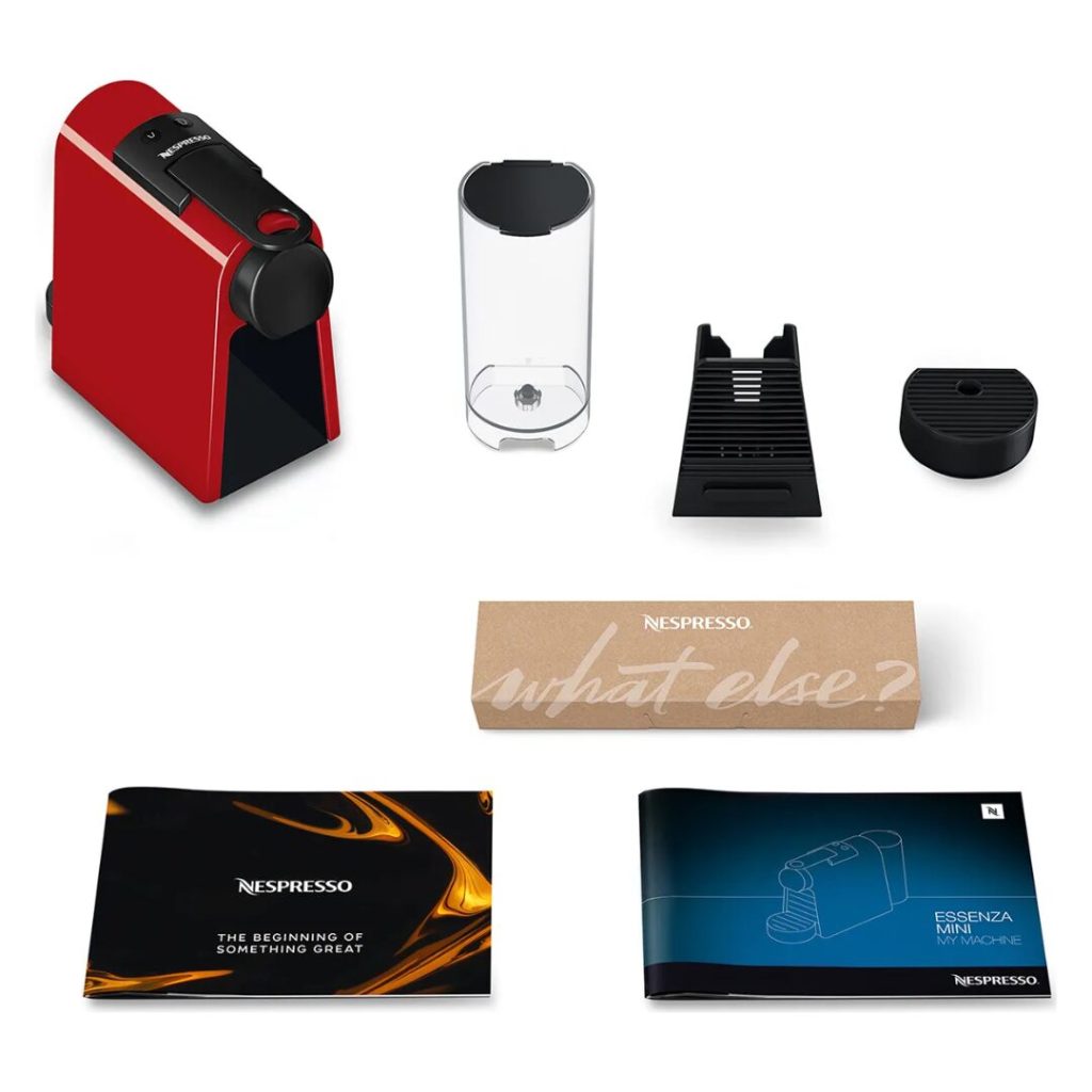 De Longhi Nespresso® Essenza Mini Macchina Caffè a Capsule colore Rosso -EN85.R
