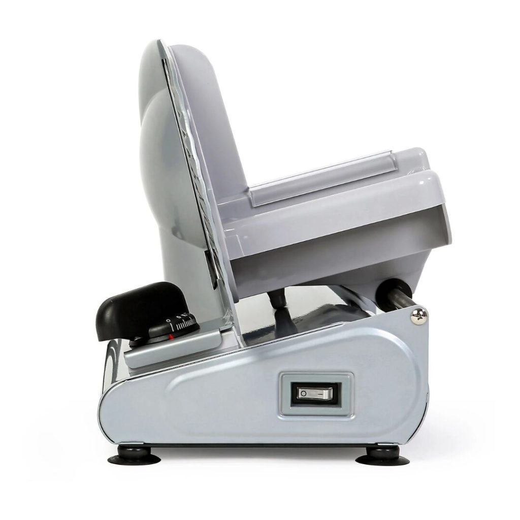 R.g.v. Affettatrice elettrica con Lama 22 cm Motore 150W con Base In Acciaio - Ausonia 220