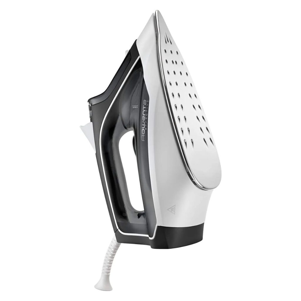 Rowenta Ferro da Stiro a Vapore Potenza 2200 Watt Piastra Acciaio inox colore Nero/Bianco - DX1530 Effective