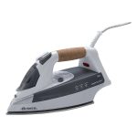 Ariete Ferro da Stiro a Vapore Potenza 2200 Watt Funzione Vapore Verticale Manico in sughero Piastra in Acciaio - 6232 Steam Iron 2200W Grey