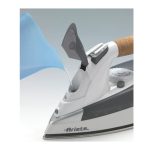 Ariete Ferro da Stiro a Vapore Potenza 2200 Watt Funzione Vapore Verticale Manico in sughero Piastra in Acciaio - 6232 Steam Iron 2200W Grey