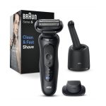 Braun Rasoio Elettrico Wet&Dry con Stazione di Ricarica Autonomia 50 Minuti colore Nero Serie 5 52-N7200CC