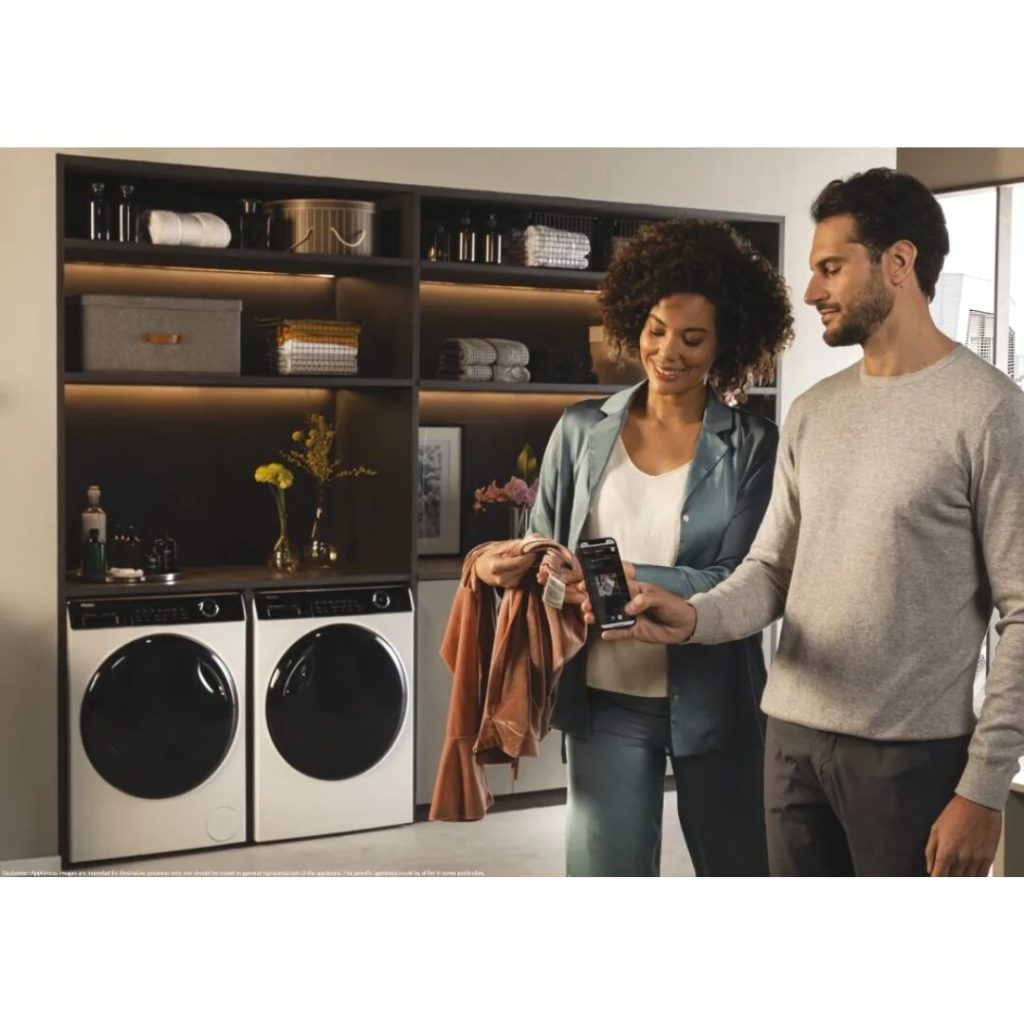 Haier Lavatrice 9 Kg Classe A Profondità 58 cm Centrifuga 1400 giri Vapore Wi-Fi colore Bianco - HW90-B14959NEU1 I-Pro Series 5