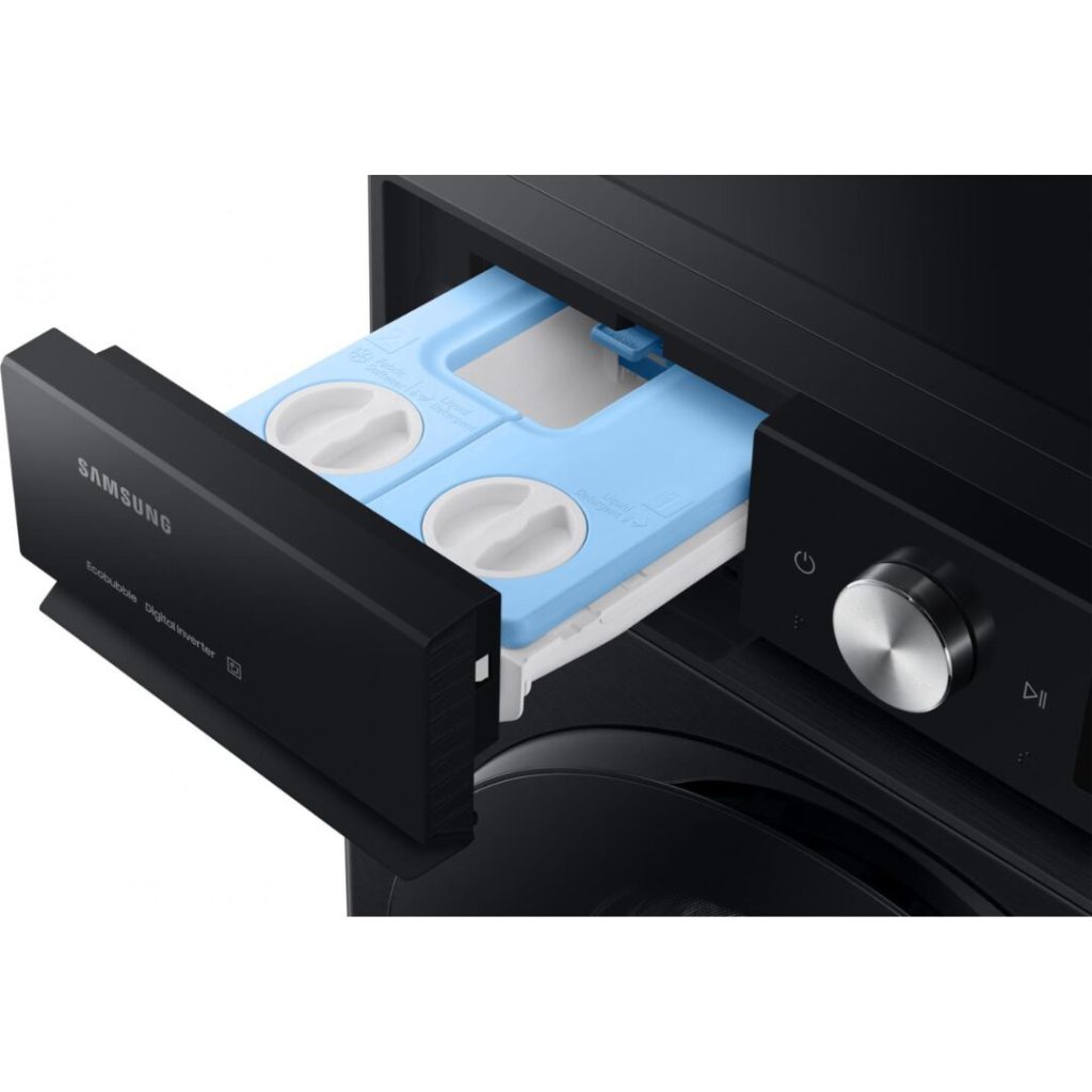 Samsung Lavatrice 11 Kg Classe A Profondità 60 cm Centrifuga 1400 giri Inverter Vapore Wi-Fi Ecodosatore colore Nero - WW11DB7B94GBU3 BESPOKE AI