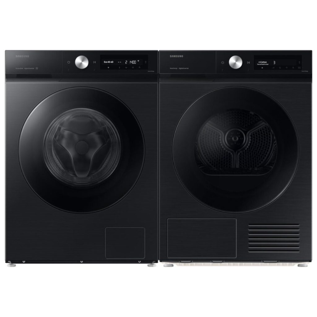 Samsung Lavatrice 11 Kg Classe A Profondità 60 cm Centrifuga 1400 giri Inverter Vapore Wi-Fi Ecodosatore colore Nero - WW11DB7B94GBU3 BESPOKE AI