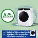 Samsung Lavasciuga 11+6 Kg Classe D Centrifuga 1400 giri Profondità 60 cm Inverter Funzione Vapore AI Control - WD11DG6B85BKU3