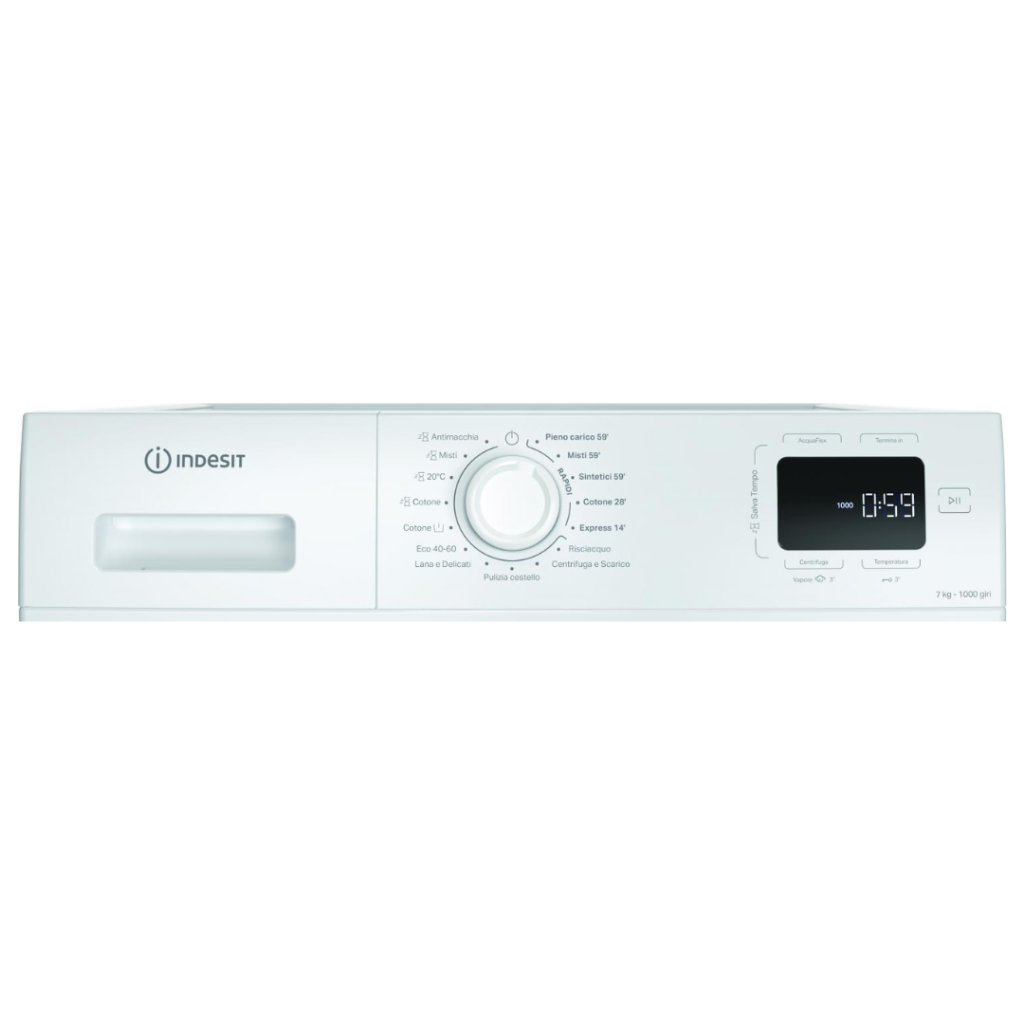 Indesit Lavatrice 7 Kg Classe A Profondità 50 cm Centrifuga 1000 giri Partenza Ritardata - IM 760 MY TIME IT