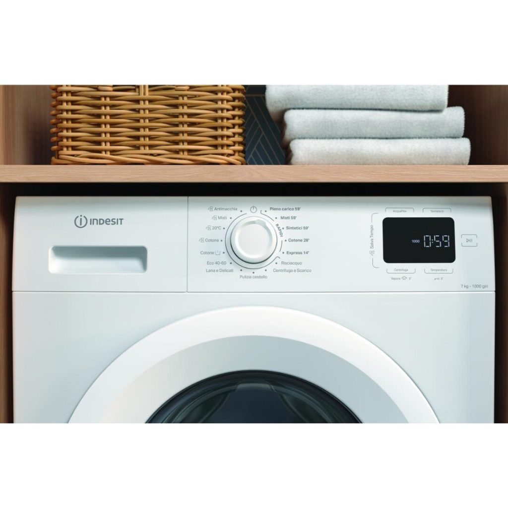 Indesit Lavatrice 7 Kg Classe A Profondità 50 cm Centrifuga 1000 giri Partenza Ritardata - IM 760 MY TIME IT