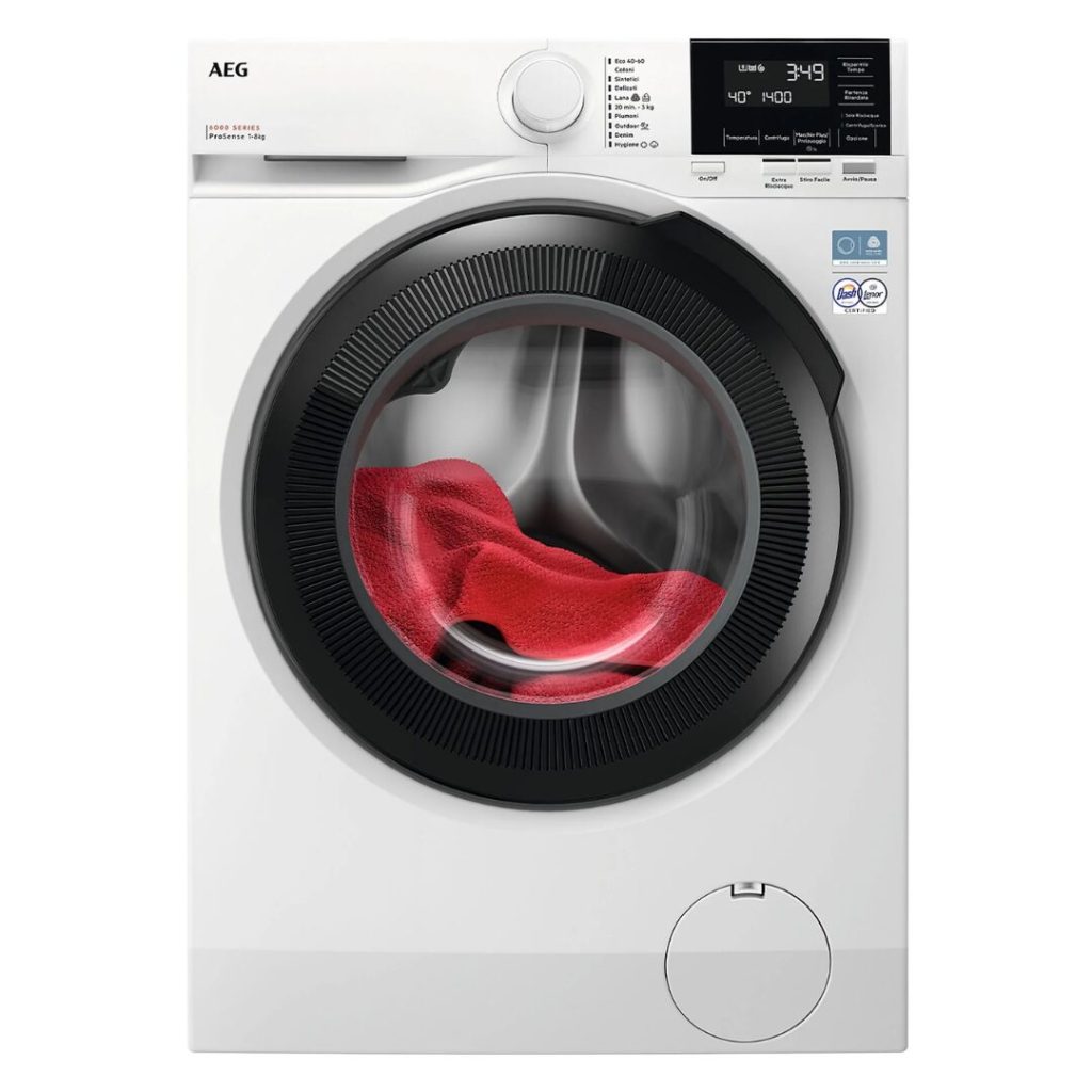 Aeg Lavatrice 8 Kg Classe A Profondità 57 cm Centrifuga 1400 giri Motore Inverter colore Bianco - LR6FG84