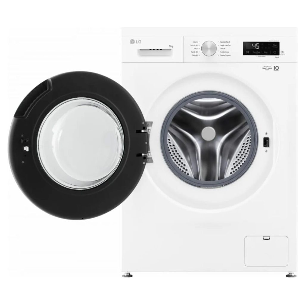 Lg Lavatrice 9 Kg Classe A Centrifuga 1400 giri Profondità 55 cm Inverter Funzione Vapore Wi-Fi - F4NX1009NWB