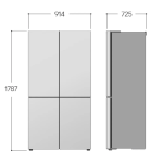 Lg Frigorifero Americano Side by Side Capacità 666 Litri No Frost InstaView - GMV960MBDE