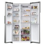 Haier Frigorifero Americano Side by Side 528 Litri No Frost colore Platinum Inox - HSR5918DNMP