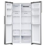 Haier Frigorifero Americano Side by Side 528 Litri No Frost colore Platinum Inox - HSR5918DNMP