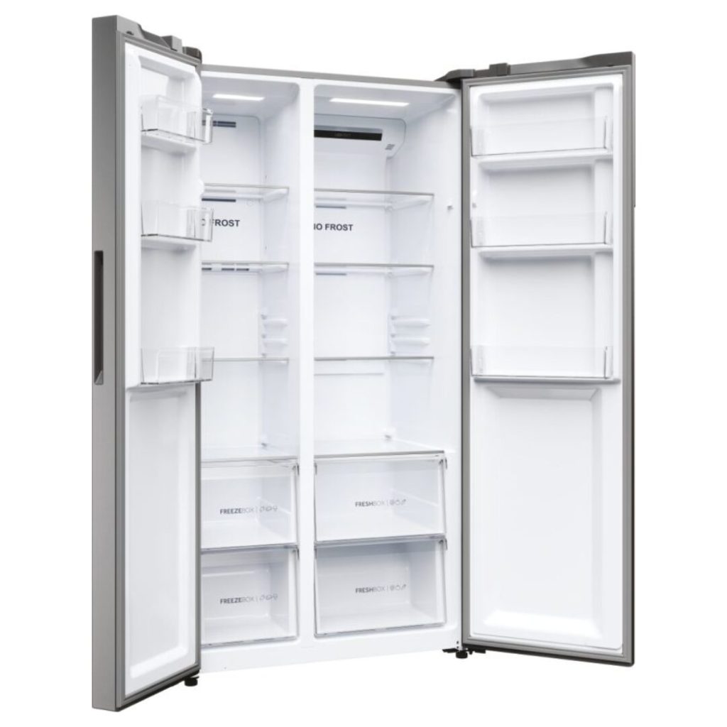 Haier Frigorifero Americano Side by Side 528 Litri No Frost colore Platinum Inox - HSR5918DNMP