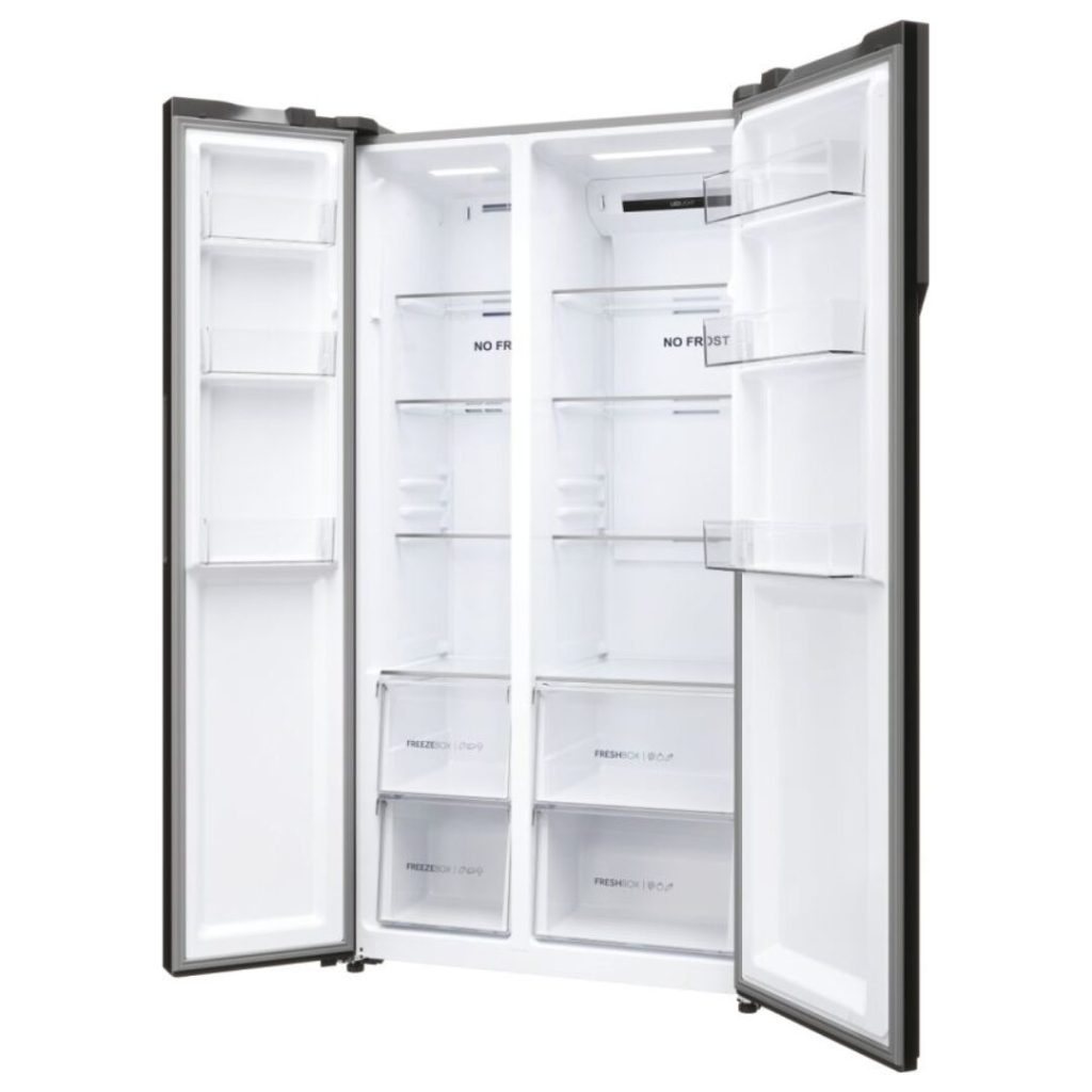 Haier Frigorifero Americano Side by Side 528 Litri No Frost colore Platinum Inox - HSR5918DNMP