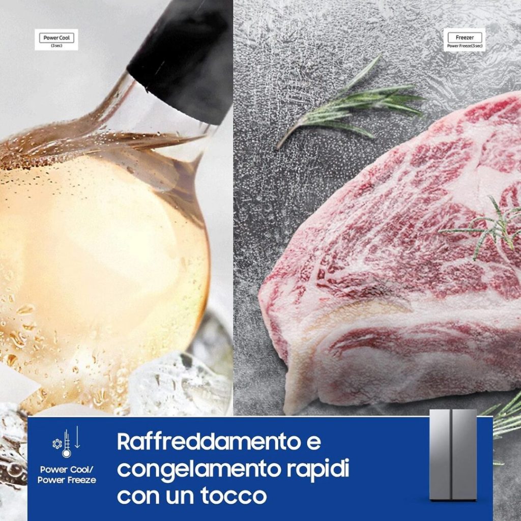 Samsung Frigorifero Americano Side by Side 583 Litri No Frost colore Inox - RS57DG400EM9EF