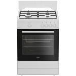 Beko Cucina a Gas 4 Fuochi Forno a Gas 60x60 cm con Coperchio - FBG62010DW
