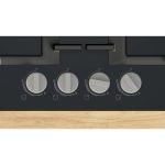 Bosch Piano Cottura 4 Fuochi a Gas Larghezza 60 cm in Vetro Temperato colore Nero - PNP6B6K40 Serie 4