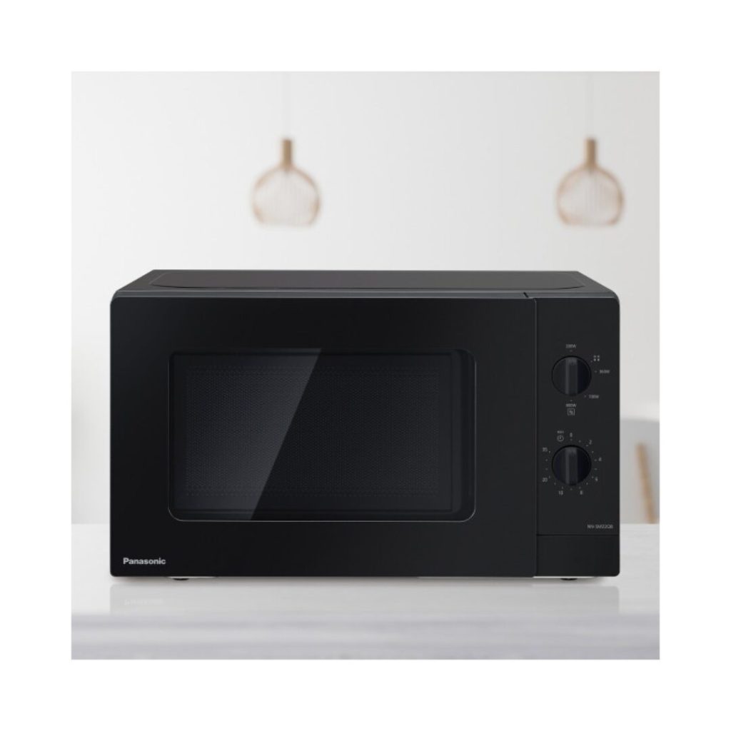 Panasonic Forno Microonde Capacità 20 Litri Potenza 800 Watt Piatto Rotante colore Nero - NN-SM22QBEPG