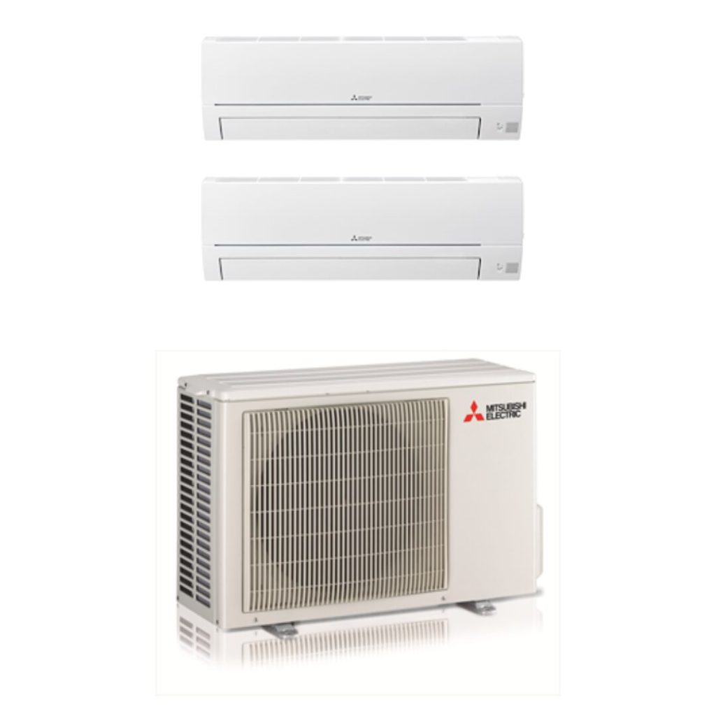 Climatizzatore Mitsubishi Dual 9000+12000 BTU A++ WiFi Serie DW