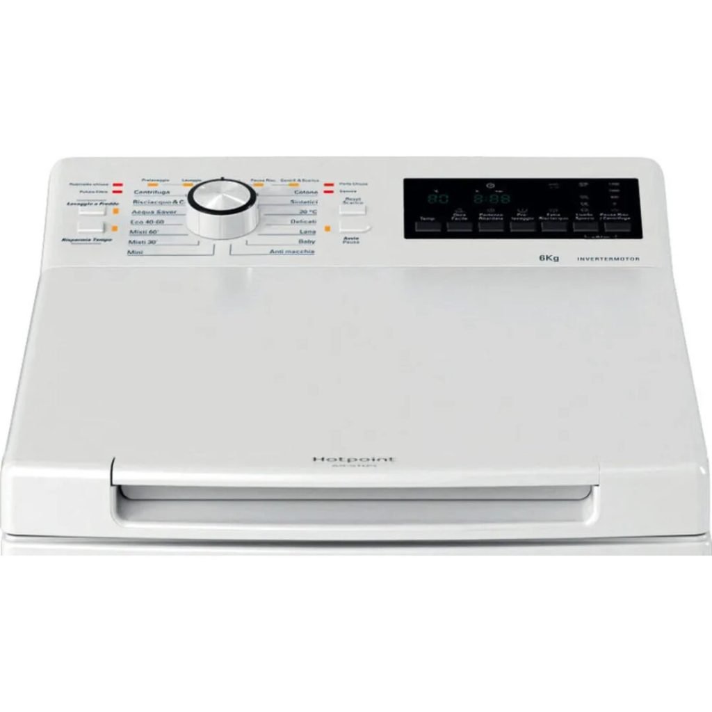 Hotpoint Ariston Lavatrice Carica dall'Alto 6 Kg Classe A 1200 giri Inverter Wi-Fi - WMTG 626BS IT