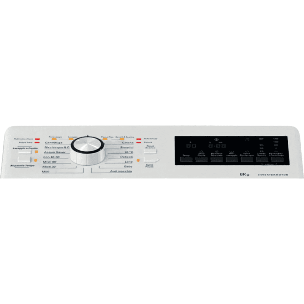 Hotpoint Ariston Lavatrice Carica dall'Alto 6 Kg Classe A 1200 giri Inverter Wi-Fi - WMTG 626BS IT