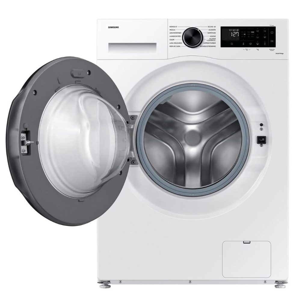 Samsung Lavatrice Slim 9 Kg Classe A-10% Profondità 48 cm Centrifuga 1400 giri Vapore Wi-Fi colore Bianco - WW90DG5G34AEET