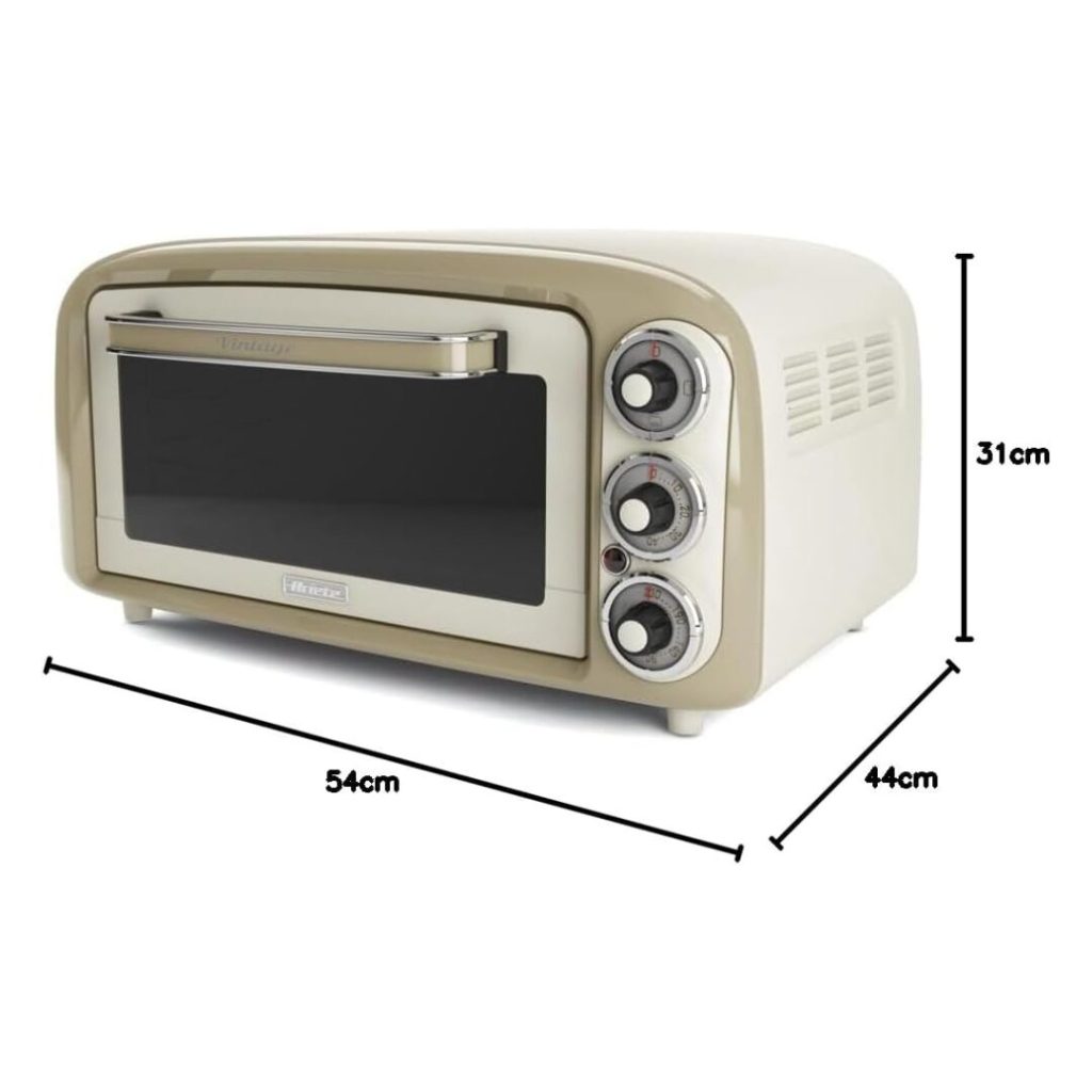 Forno Elettrico Fornetto ARIETE 18 Litri 1380 Watt Timer colore Beige - 979BEIGE Vintage
