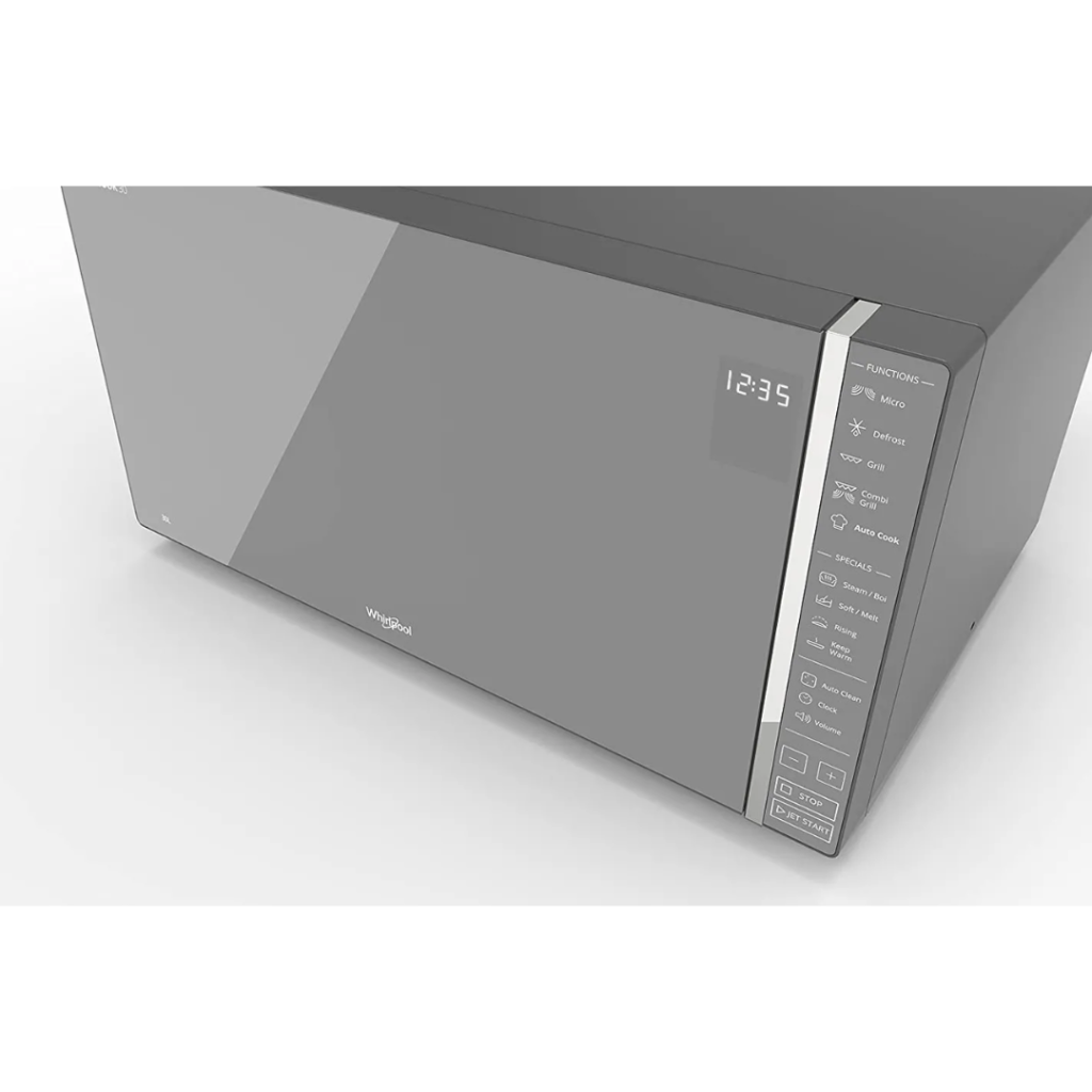 Forno Microonde WHIRLPOOL Combinato con Grill 30 Litri 900 Watt Funzione Vapore colore Specchio - MWP304M