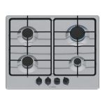 Bosch Piano Cottura 4 Fuochi a Gas Larghezza 60 cm in Acciaio Inox colore Inox - PGP6B5K85 Serie 4