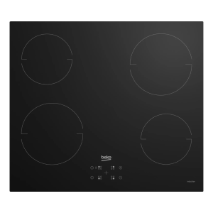 Beko Piano Cottura Induzione 4 Fuochi Larghezza 59 cm in Vetro colore Nero - HII64401QT