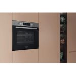 Hotpoint Ariston Forno Elettrico da Incasso Ventilato Multifunzione con Grill e Cottura a Vapore 71 Litri 60 cm Classe A+ colore Nero e Acciaio Inox - HAO 258HSU1F X