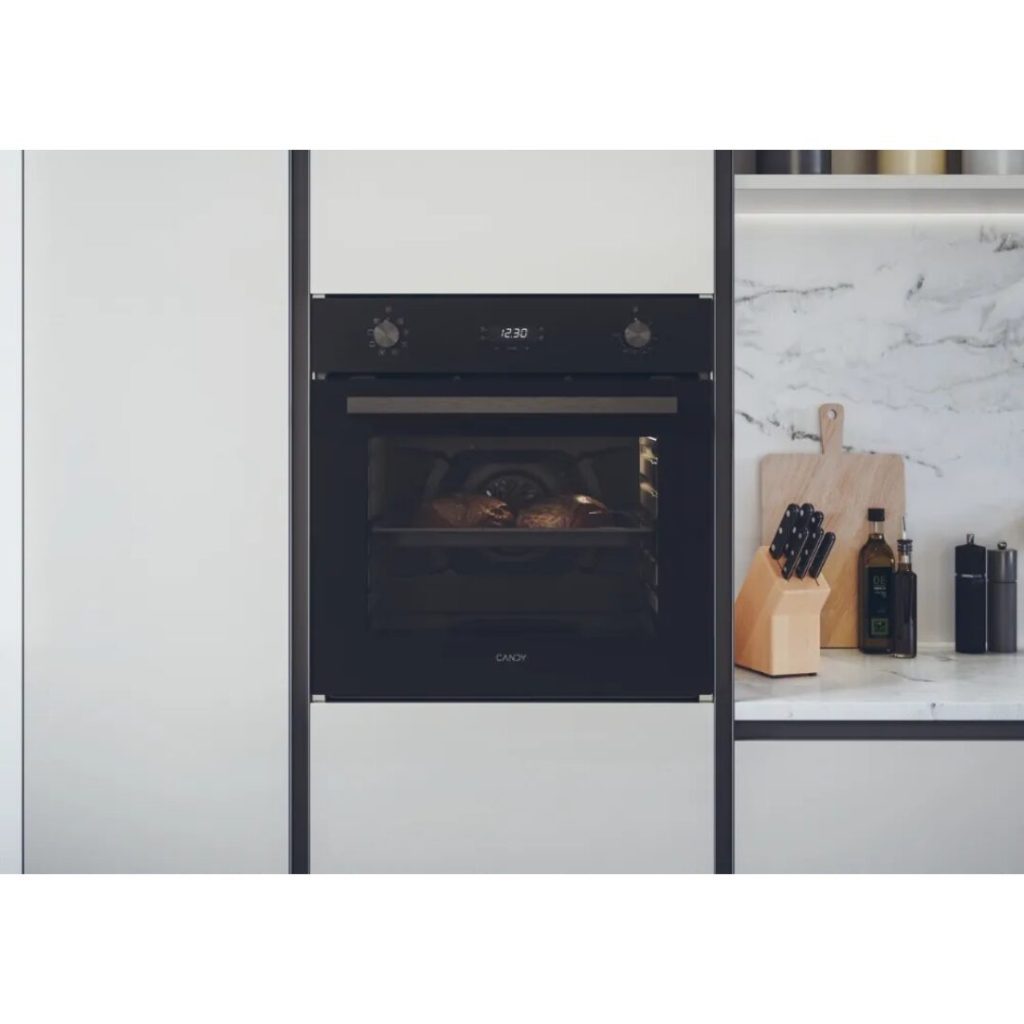 Candy Forno Elettrico da Incasso Multifunzione Ventilato con Grill 65 Litri 60 cm Classe A+ colore Nero - Moderna - FMBC565