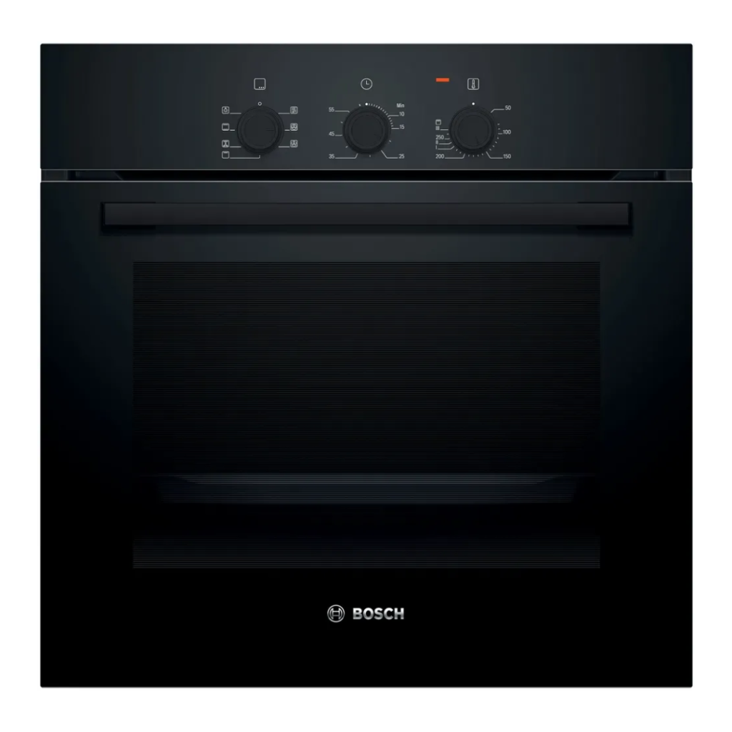 Bosch Forno Elettrico da Incasso Ventilato Multifunzione con Grill 66 Litri 60 cm Classe A colore Nero - HBF011BA2 Serie 2