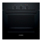 Bosch Forno Elettrico da Incasso Ventilato Multifunzione con Grill 66 Litri 60 cm Classe A colore Nero - HBF011BA2 Serie 2