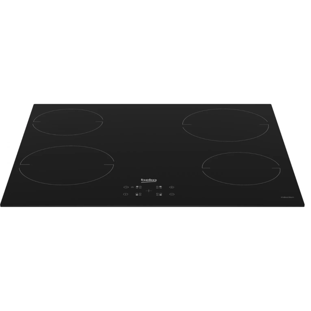 Beko Piano Cottura Induzione 4 Fuochi Larghezza 59 cm in Vetro colore Nero - HII64401QT