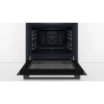 Bosch Forno Elettrico da Incasso Ventilato Multifunzione con Grill 66 Litri 60 cm Classe A colore Nero - HBF011BA2 Serie 2