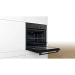 Bosch Forno Elettrico da Incasso Ventilato Multifunzione con Grill 66 Litri 60 cm Classe A colore Nero - HBF011BA2 Serie 2
