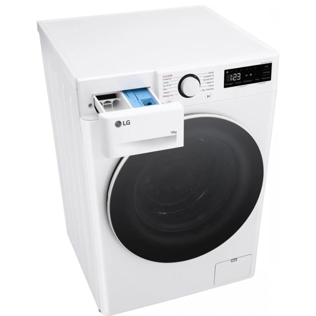 Lavatrice Lg 10 Kg Classe A 1400 giri Inverter Funzione Vapore - F4R5010TSWW
